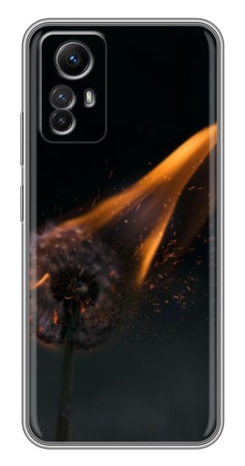 Чехол с принтом "Горящий одуванчик" для Xiaomi Redmi Note 12s