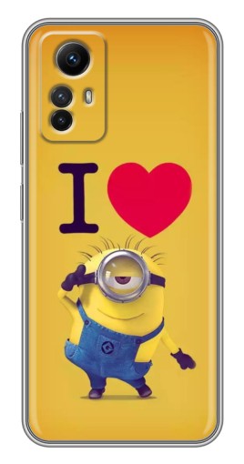 Чехол с печатью "I Love Minion" для Xiaomi Redmi Note 12s