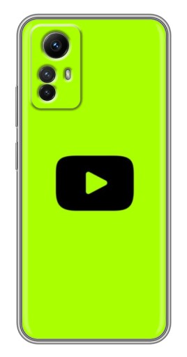 Чехол с картинкой "Кнопка Ютуба" для Xiaomi Redmi Note 12s
