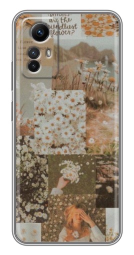 Чехол с картинкой "Коллаж ромашек " для Xiaomi Redmi Note 12s