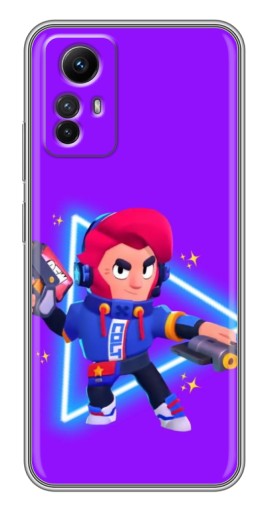 Силиконовый чехол с изображением "Кольт в наушниках" для Xiaomi Redmi Note 12s