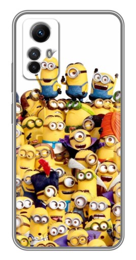 Силиконовый чехол с изображением "Куча миньонов" для Xiaomi Redmi Note 12s