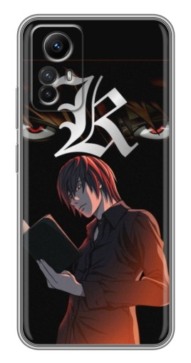 Чехол с печатью "Лайт Ягами Death Note" для Xiaomi Redmi Note 12s