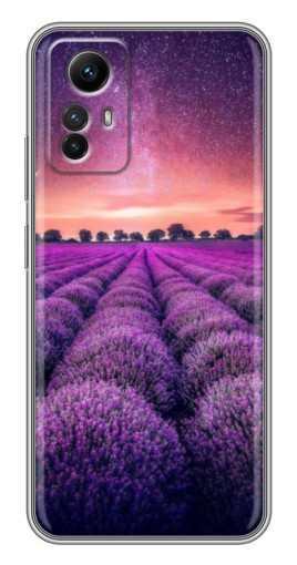 Чехол с принтом "Лавандовое поле" для Xiaomi Redmi Note 12s