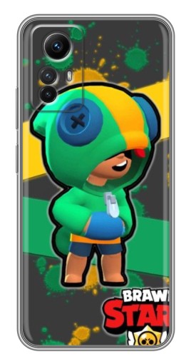 Силиконовый чехол с изображением "Leon Brawl Stars" для Xiaomi Redmi Note 12s