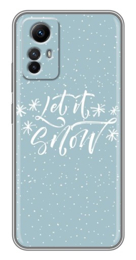 Чехол с картинкой "Let it Snow" для Xiaomi Redmi Note 12s