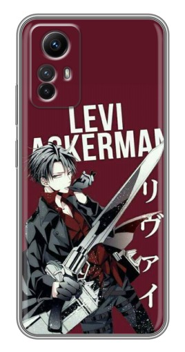 Чехол с печатью "levi Ackerman" для Xiaomi Redmi Note 12s