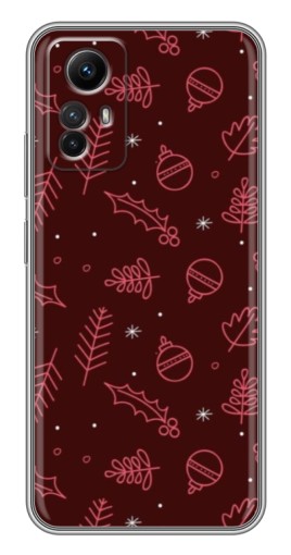 Чехол с принтом "Листочки и шары" для Xiaomi Redmi Note 12s