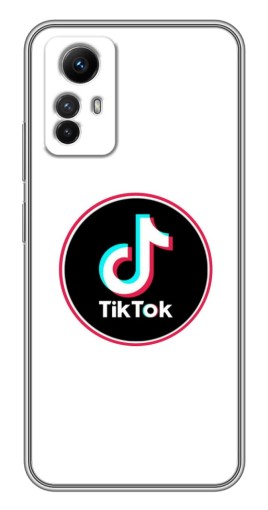 Силиконовый чехол с изображением "Лого Тик Ток" для Xiaomi Redmi Note 12s