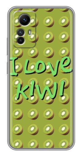 Силиконовый чехол с изображением "Love Kiwi" для Xiaomi Redmi Note 12s