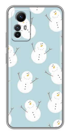 Чехол с печатью "Маленькие снеговики" для Xiaomi Redmi Note 12s