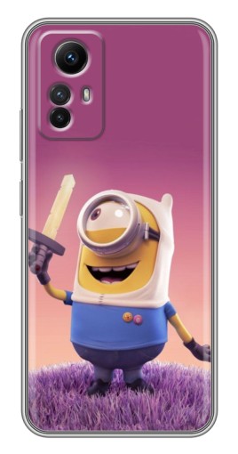Силиконовый чехол с изображением "Миньон с мечом" для Xiaomi Redmi Note 12s