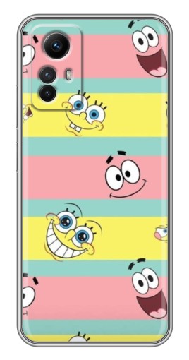 Чехол с принтом "Мордашки" для Xiaomi Redmi Note 12s