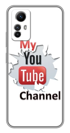 Чехол с печатью "My YouTube" для Xiaomi Redmi Note 12s