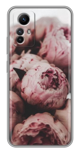 Чехол с картинкой "Нежные пионы" для Xiaomi Redmi Note 12s
