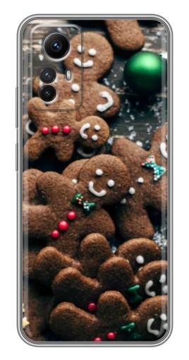 Чехол с принтом "Новогодние человечки" для Xiaomi Redmi Note 12s