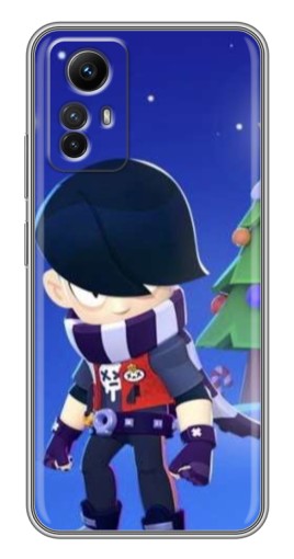 Силиконовый чехол с изображением "Новогодний Эдгард" для Xiaomi Redmi Note 12s