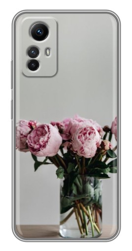 Чехол с картинкой "Пионы в вазе" для Xiaomi Redmi Note 12s