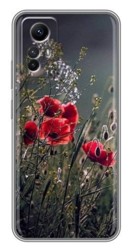 Чехол с печатью "Поле цветов" для Xiaomi Redmi Note 12s