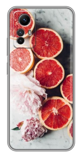 Чехол с картинкой "Половинки грейпфрутов" для Xiaomi Redmi Note 12s