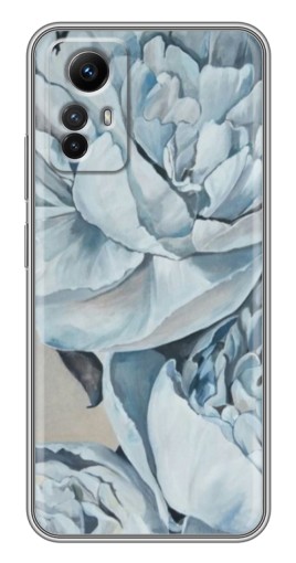 Чехол с принтом "Рисунок пионы" для Xiaomi Redmi Note 12s