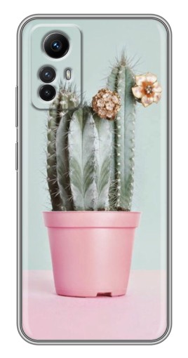 Чехол с картинкой "Цветущий кактус" для Xiaomi Redmi Note 12s