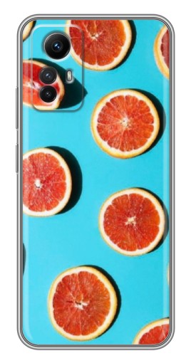 Силиконовый чехол с изображением "Яркие грейпфруты" для Xiaomi Redmi Note 12s