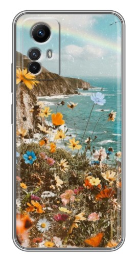 Чехол с печатью "Яркие полевые цветы" для Xiaomi Redmi Note 12s