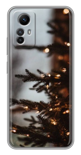Силиконовый чехол с изображением "Елка с гирляндой" для Xiaomi Redmi Note 12s