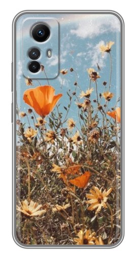 Чехол с картинкой "Желтые цветы" для Xiaomi Redmi Note 12s