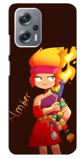 Чехол с принтом "Amber с факелом" для Xiaomi Redmi Note 12 Pro (5g)