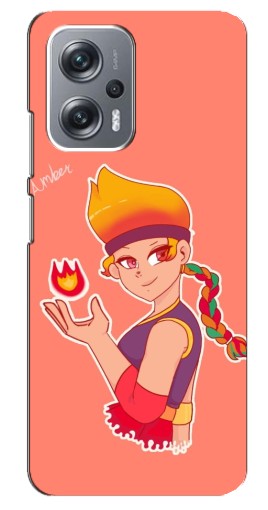 Силиконовый чехол с изображением "Amber с огоньком" для Xiaomi Redmi Note 12 Pro (5g)