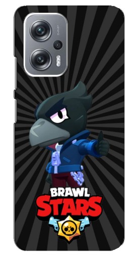 Чехол с картинкой "Crow Brawl Stars" для Xiaomi Redmi Note 12 Pro (5g)