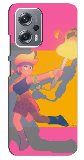 Силиконовый чехол с изображением "Эмбер бравл старс" для Xiaomi Redmi Note 12 Pro (5g)