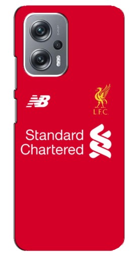 Чехол с картинкой "Форма Liverpool" для Xiaomi Redmi Note 12 Pro (5g)