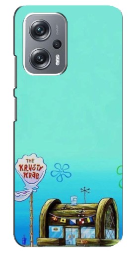 Чехол с печатью "Krusty Krab" для Xiaomi Redmi Note 12 Pro (5g)