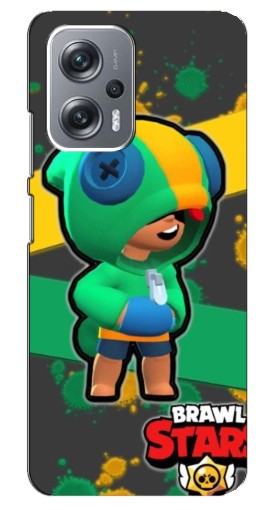 Чехол с печатью "Leon Brawl Stars" для Xiaomi Redmi Note 12 Pro (5g)