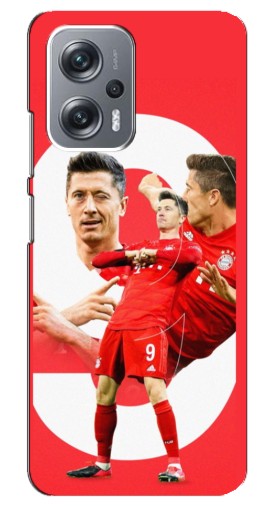 Силиконовый чехол с изображением "Левандовски" для Xiaomi Redmi Note 12 Pro (5g)