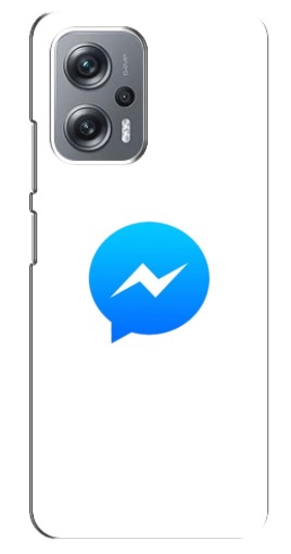 Силиконовый чехол с изображением "messenger logo" для Xiaomi Redmi Note 12 Pro (5g)