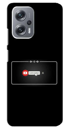 Силиконовый чехол с изображением "subscribed" для Xiaomi Redmi Note 12 Pro (5g)