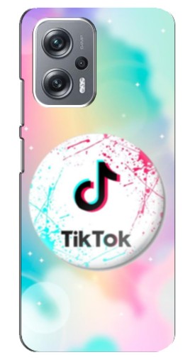 Силиконовый чехол с изображением "TikTok принт" для Xiaomi Redmi Note 12 Pro (5g)
