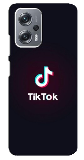 Силиконовый чехол с изображением "TikTok темный" для Xiaomi Redmi Note 12 Pro (5g)