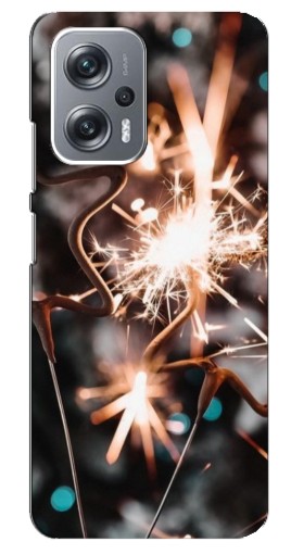 Силиконовый чехол с изображением "Бенгальские огни" для Xiaomi Redmi Note 12 Pro Plus