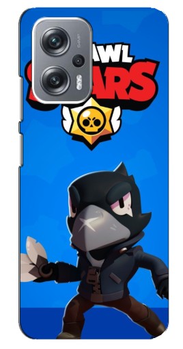 Силиконовый чехол с изображением "Боевой Crow" для Xiaomi Redmi Note 12 Pro Plus