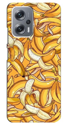 Силиконовый чехол с изображением "Фон бананов" для Xiaomi Redmi Note 12 Pro Plus