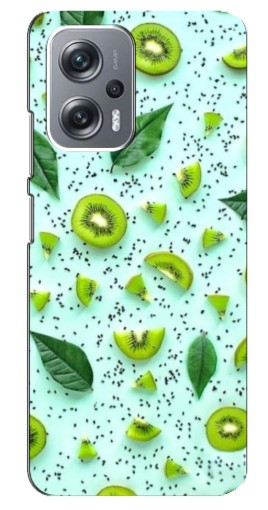 Силиконовый чехол с изображением "Фон киви" для Xiaomi Redmi Note 12 Pro Plus