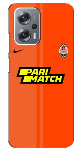 Силиконовый чехол с изображением "Форма ФК Шахтер" для Xiaomi Redmi Note 12 Pro Plus