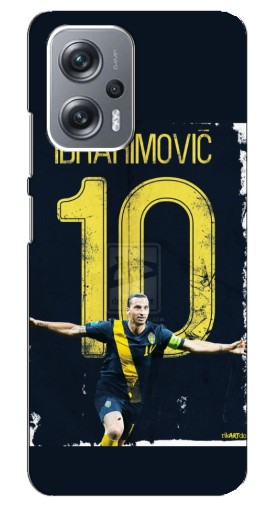 Силиконовый чехол с изображением "Ибрагимович 10" для Xiaomi Redmi Note 12 Pro Plus