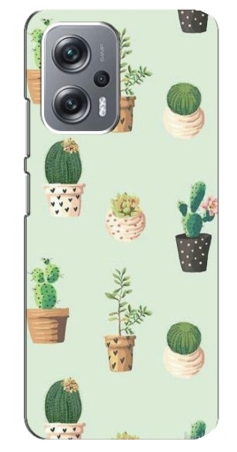 Чехол с картинкой "Кактусы в горшочках " для Xiaomi Redmi Note 12 Pro Plus
