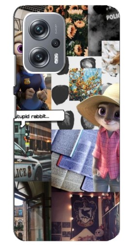 Чехол с печатью "Коллаж Джуди" для Xiaomi Redmi Note 12 Pro Plus